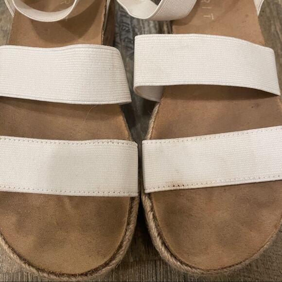 Spirit Gigi White Strap Platform Espadrille Sandals Size 7 - Picture 10 of 10